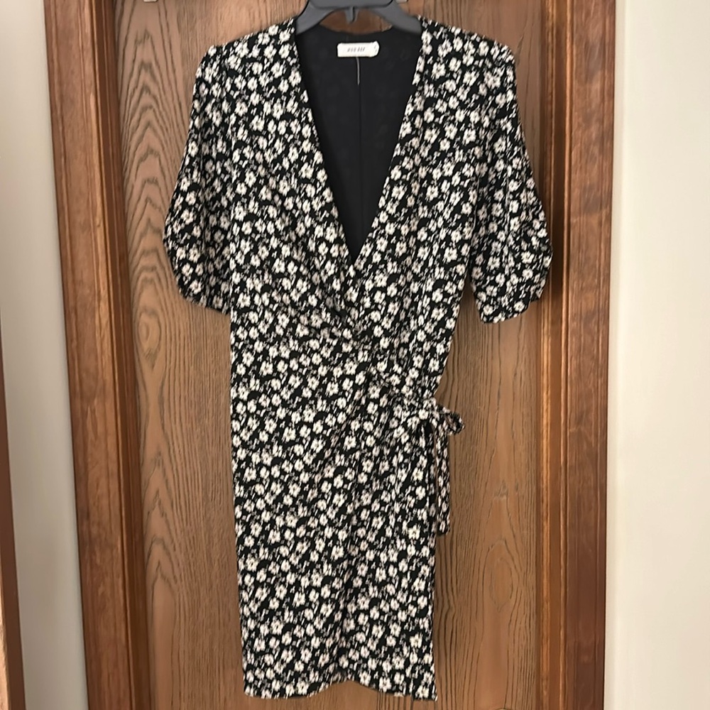Floral wrap dress